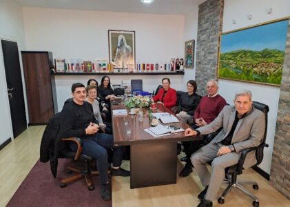 Predstavnici Udruženja salezijanaca suradnika Žepče na prijemu kod općinskog načelnika